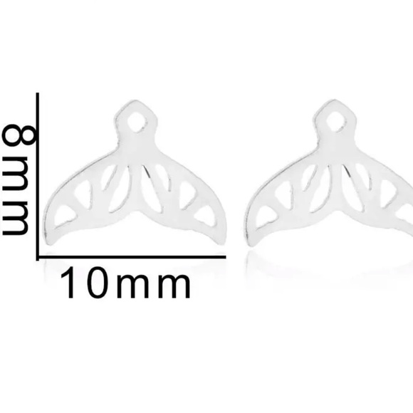 Stainless Steel Stud Earrings - Picture 2 of 6